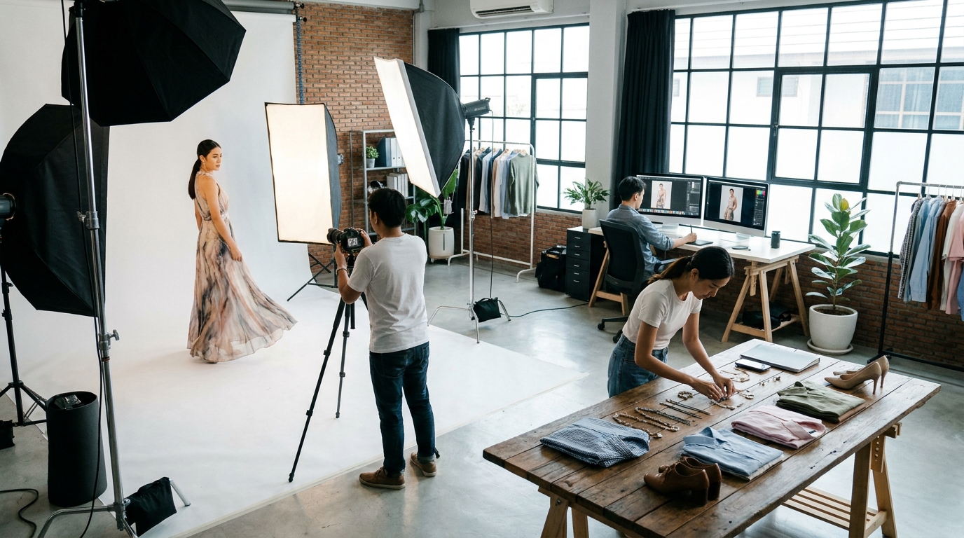 สตูดิโอถ่ายภาพสินค้าแฟชั่นของปาคายา โฟโต้