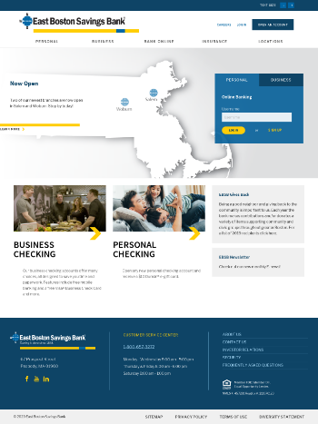 Meridian Bancorp, Inc. Website Screenshot