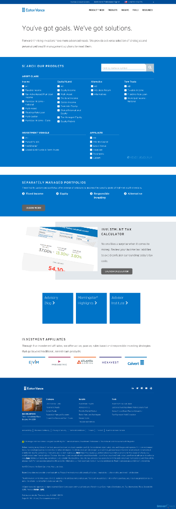 Eaton Vance Floating-Rate Income Plus Fund Website Screenshot