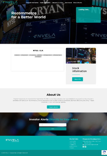 Envela Corporation Website Screenshot