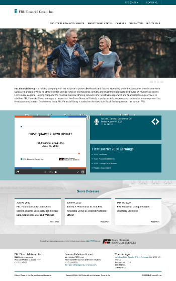 FBL Financial Group, Inc. Website Screenshot
