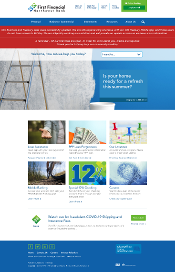 First Financial Northwest, Inc. Website Screenshot