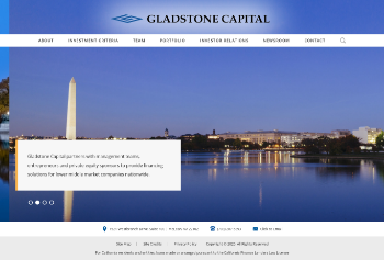 Gladstone Capital Corporation Website Screenshot