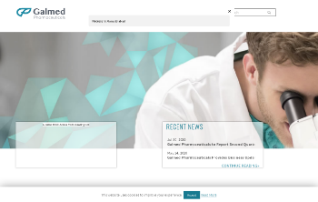 Galmed Pharmaceuticals Ltd. Website Screenshot