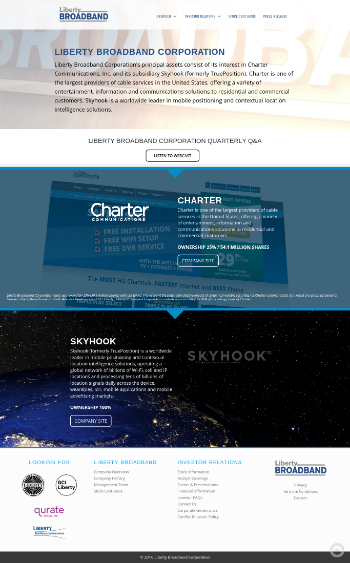 Liberty Broadband Corporation Website Screenshot