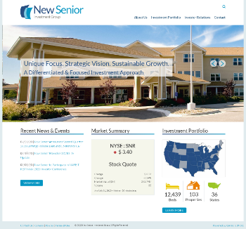 New Senior Investment Group Inc. Website Screenshot