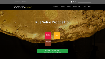 Yamana Gold Inc. Website Screenshot