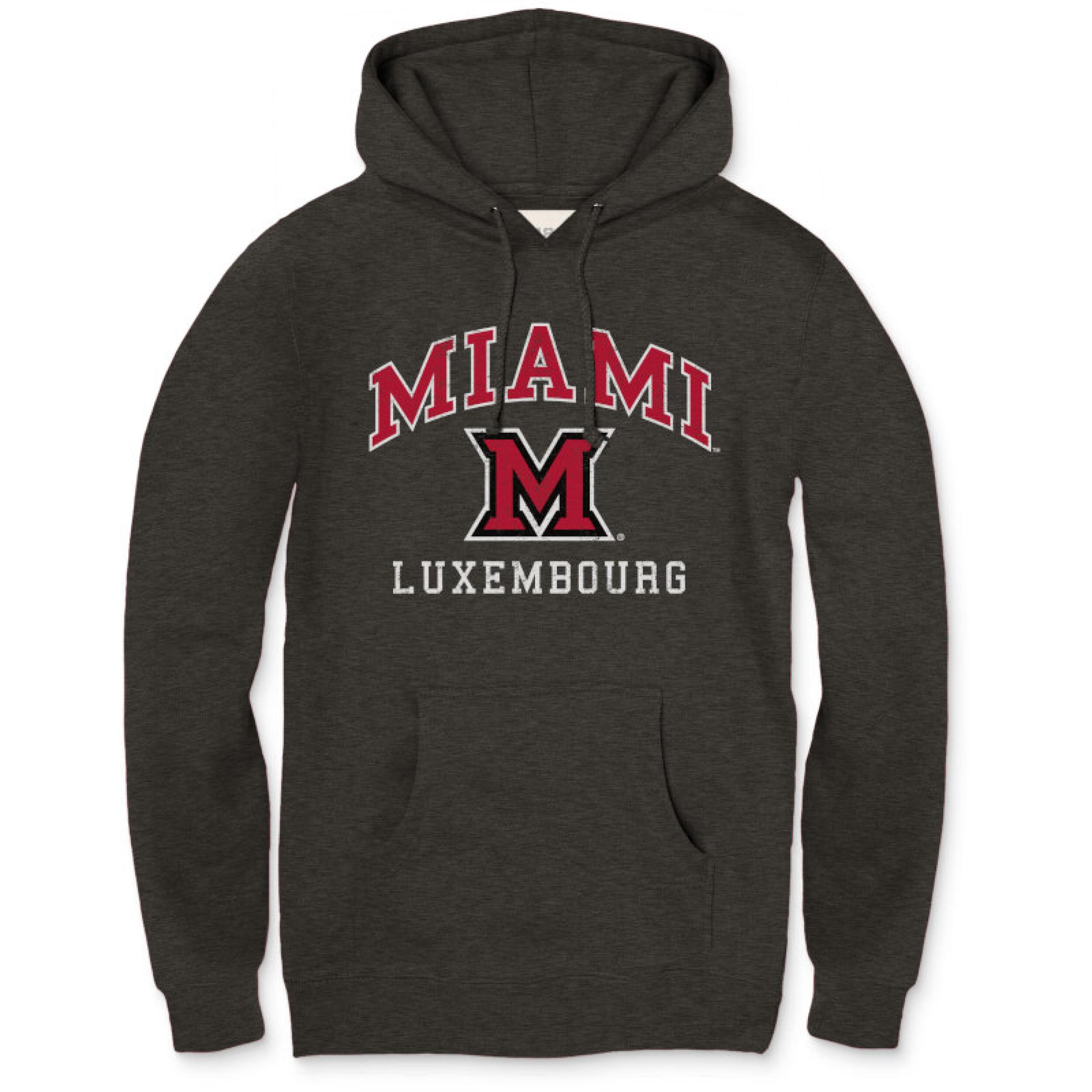 W Republic Miami University RedHawks Campus Hoodie Sweatshirt White, X-Large