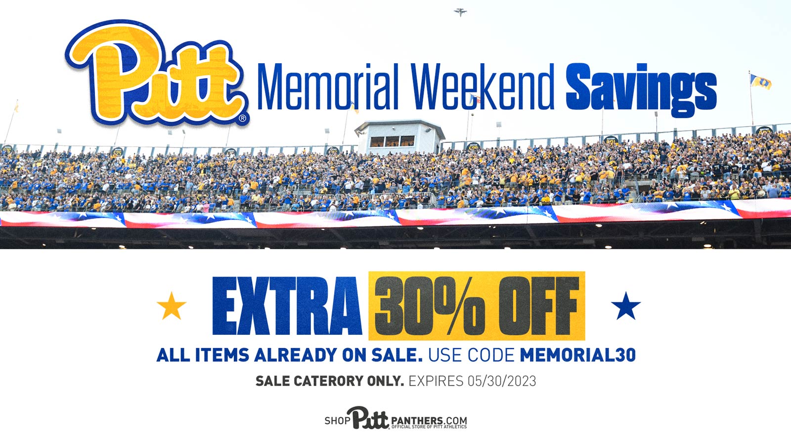 Memorial Weekend Savings 30% Off Sale Items