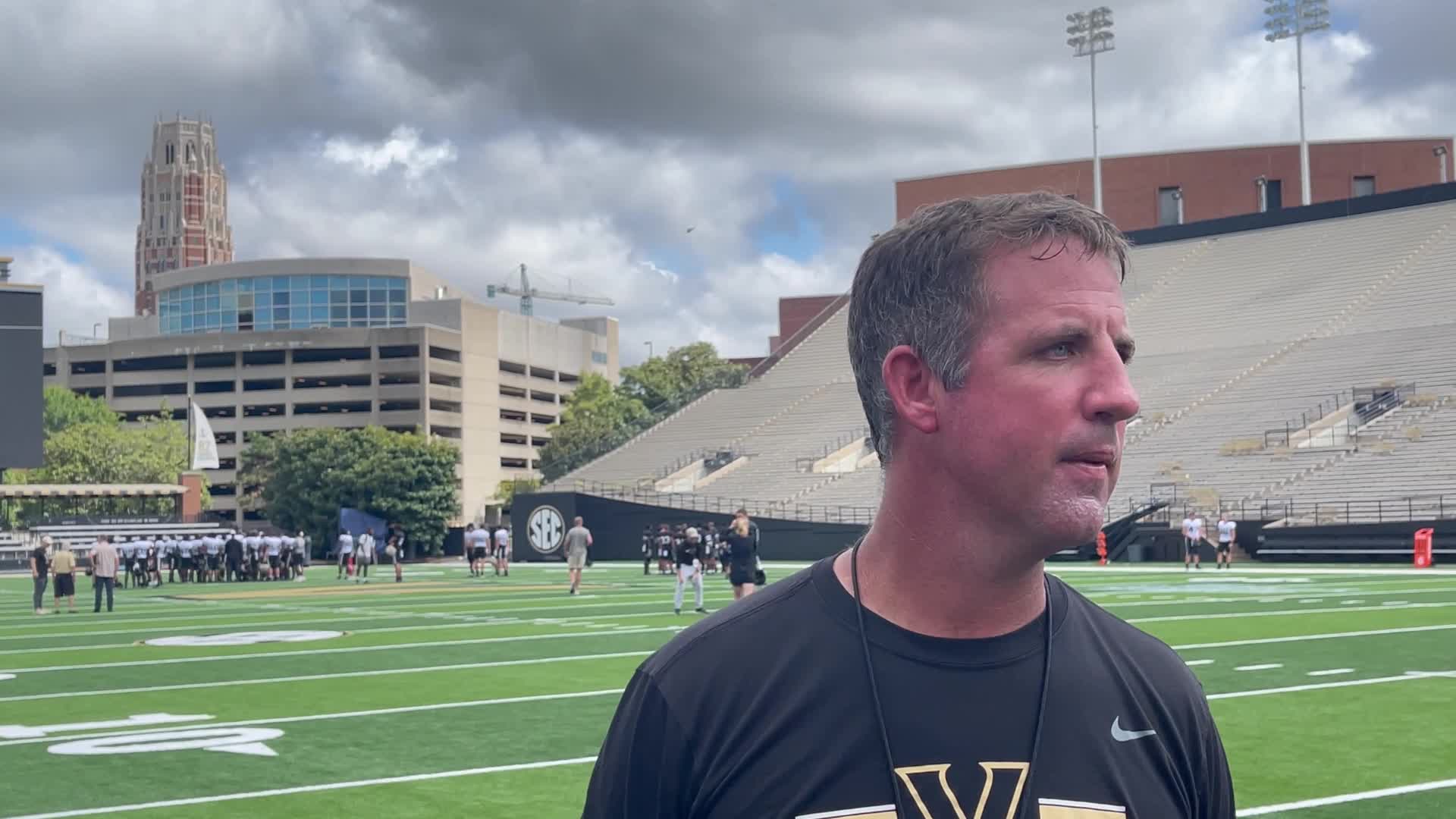 Clark Lea Fall Camp Day 1 – Vanderbilt University Athletics