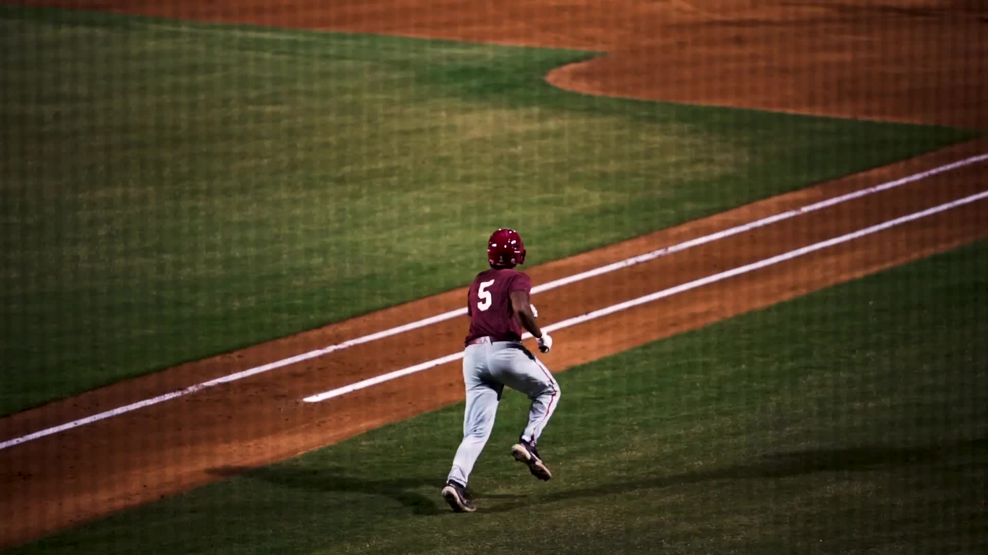 Arkansas Razorbacks outfielder Andrew Benintendi (16) on deck during the  NCAA College baseball World Series against the Miami Hurricanes on June 15,  2015 at TD Ameritrade Park in Omaha, Nebraska. Miami beat