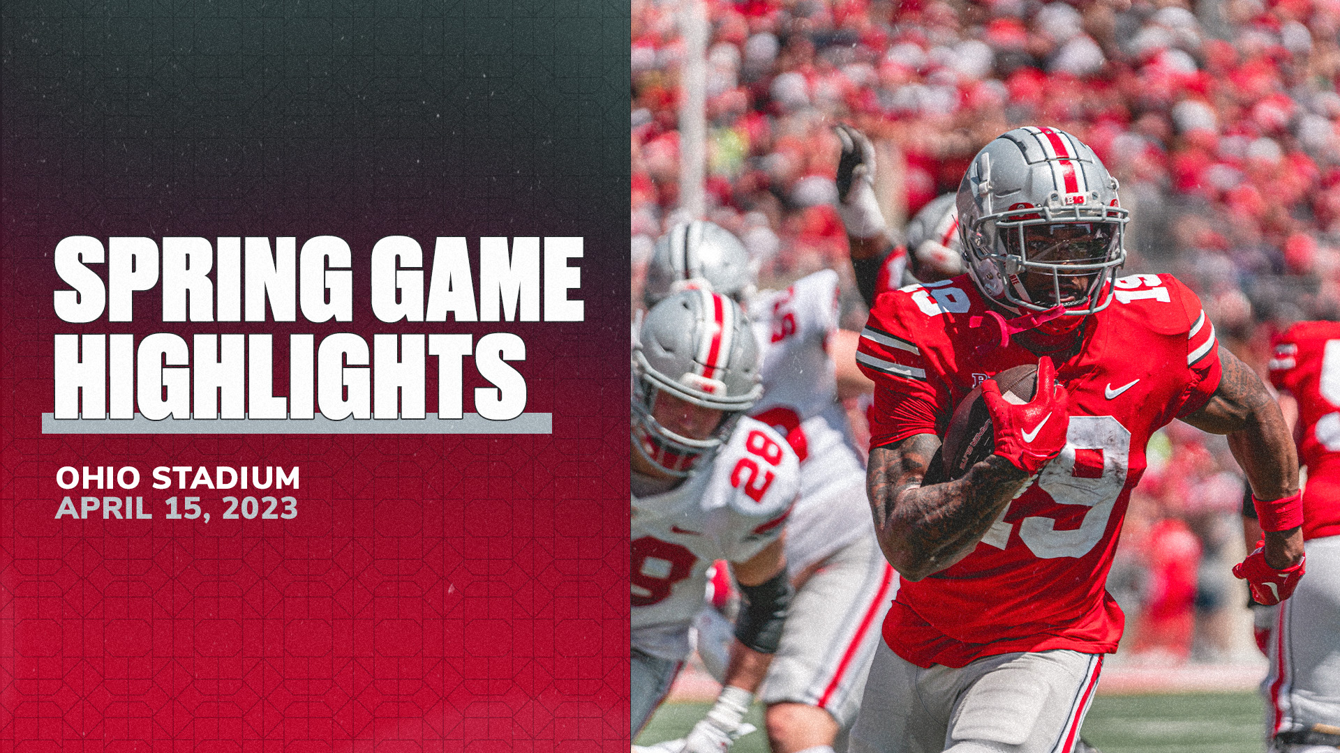 Ohio State football great Archie Griffin runs for a touchdown in the  Buckeyes' spring game 