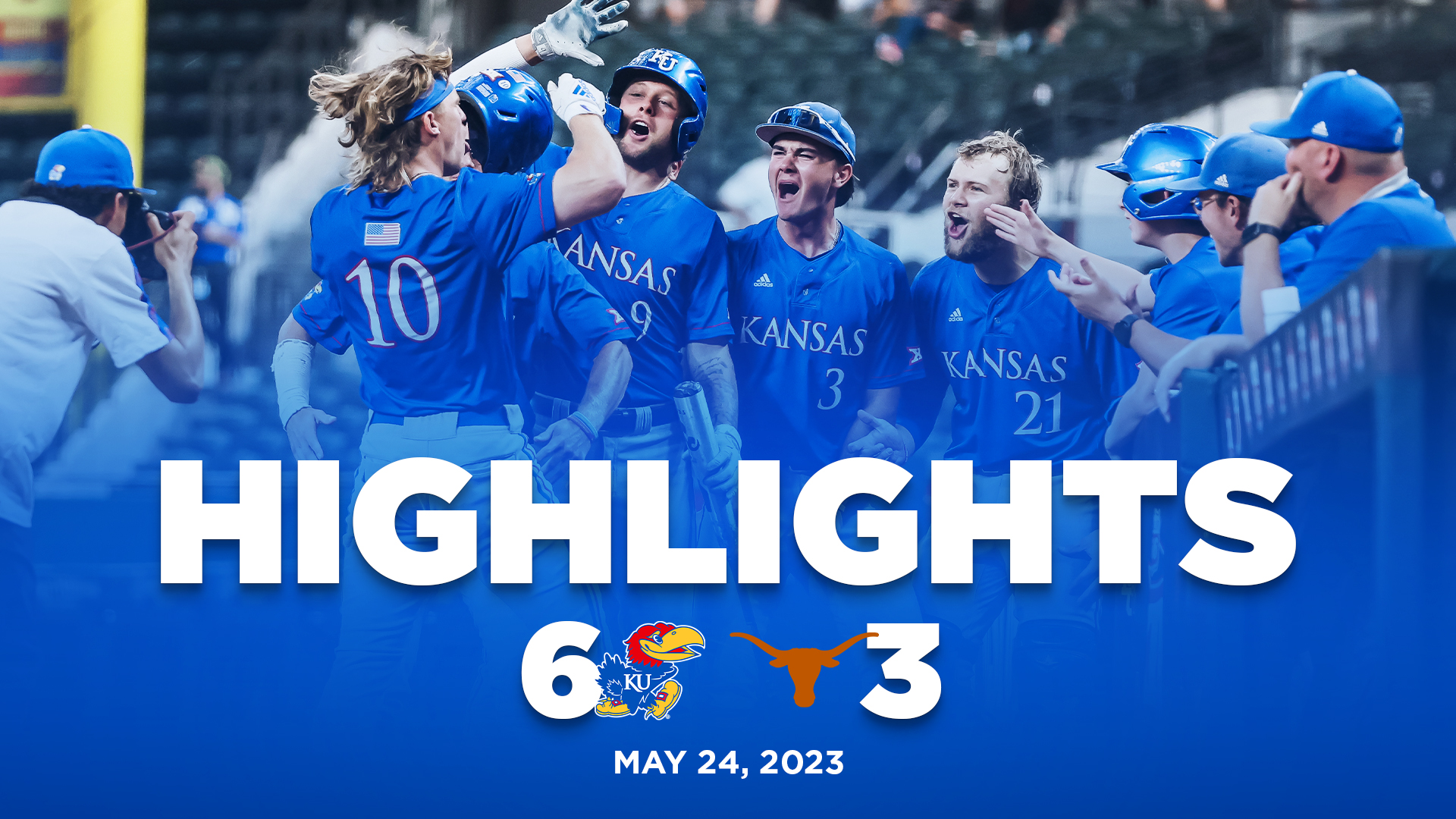 Jayhawks defeat the Wildcats, 6-4 // Kansas Baseball // 05.13.17