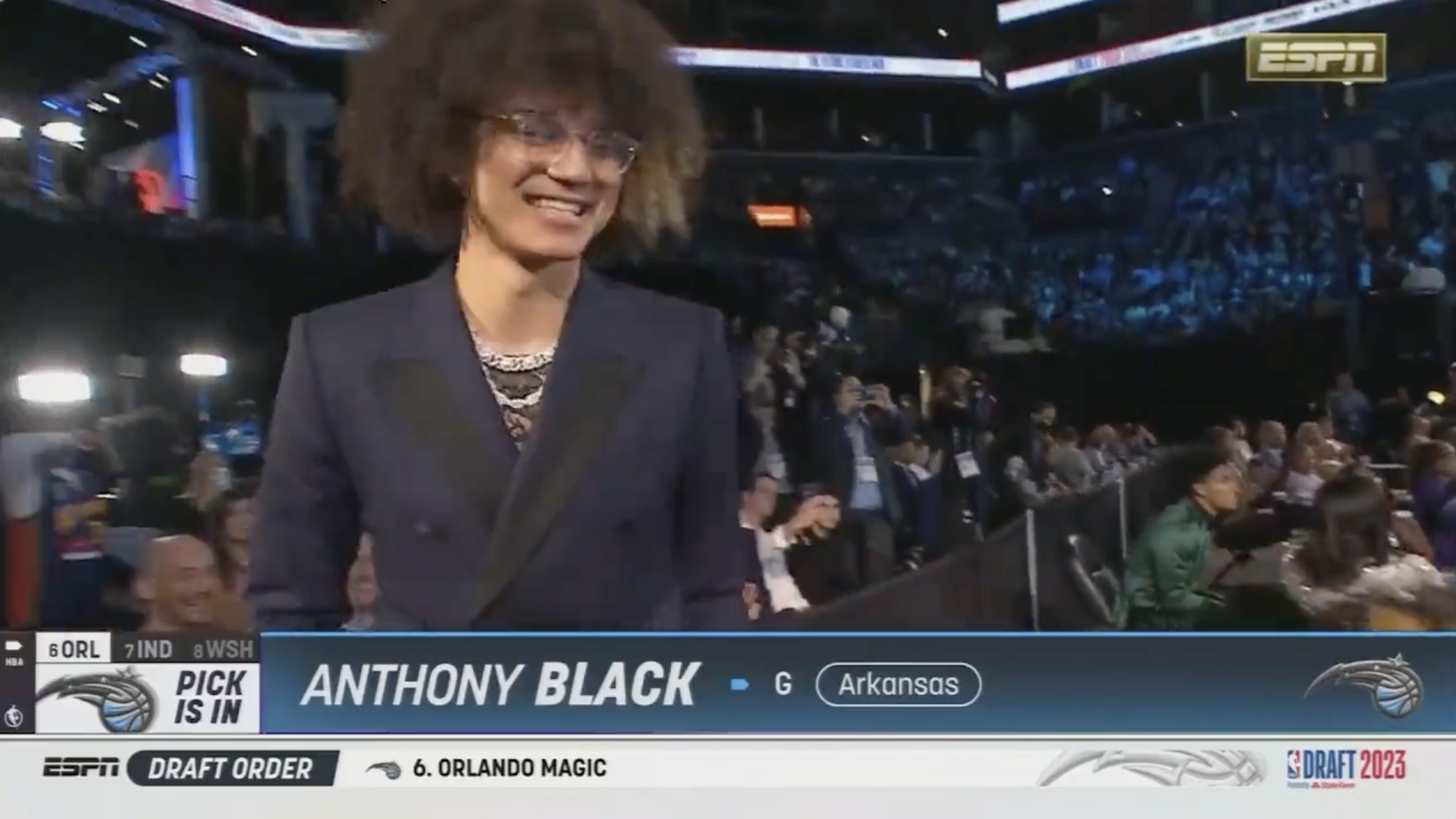 Orlando Magic picks Anthony Black, 6th draft pick