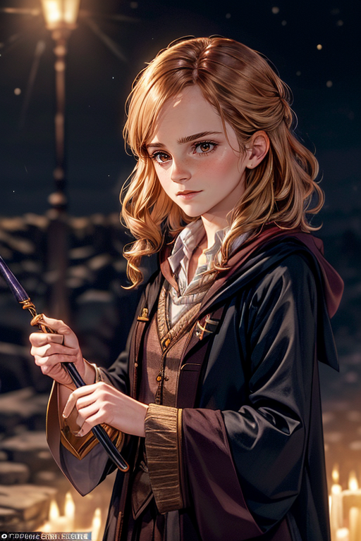 *She takes out her wand.* Let's get to work.