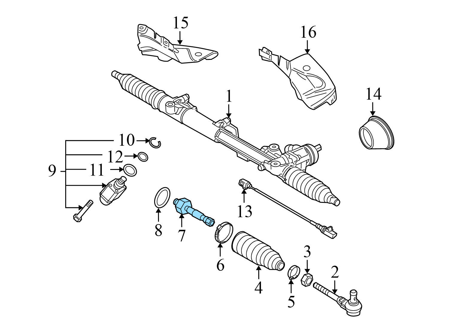 STEERING INNER / OUTER TIE ROD w/ BOOT