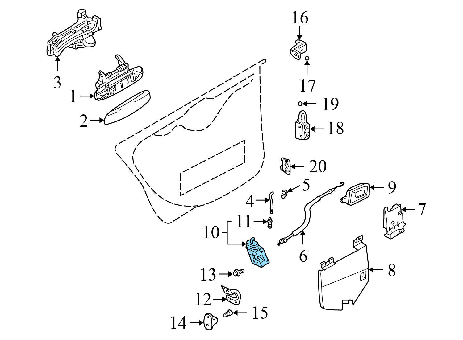 DOOR LATCH / LOCK ACTUATOR