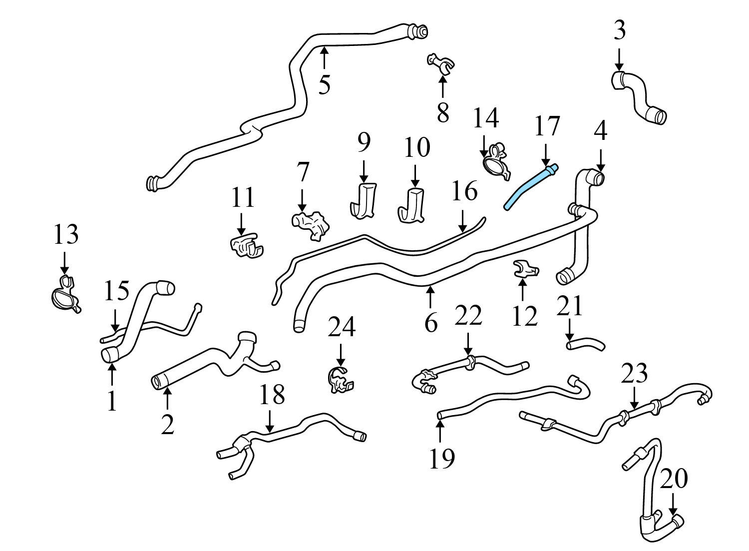 COOLANT VENT HOSE / LINE