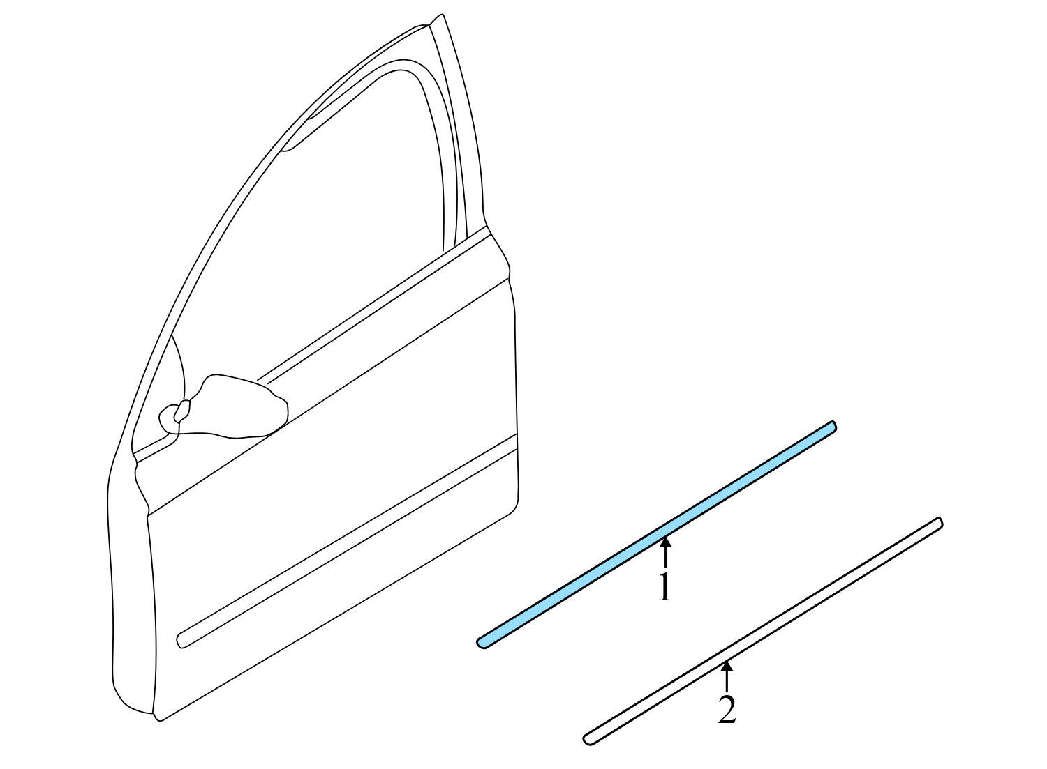 CENTER DOOR MOLDING / TRIM