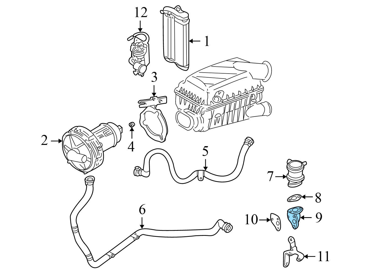 EGR COMBI VALVE ADAPTER / BRACKET