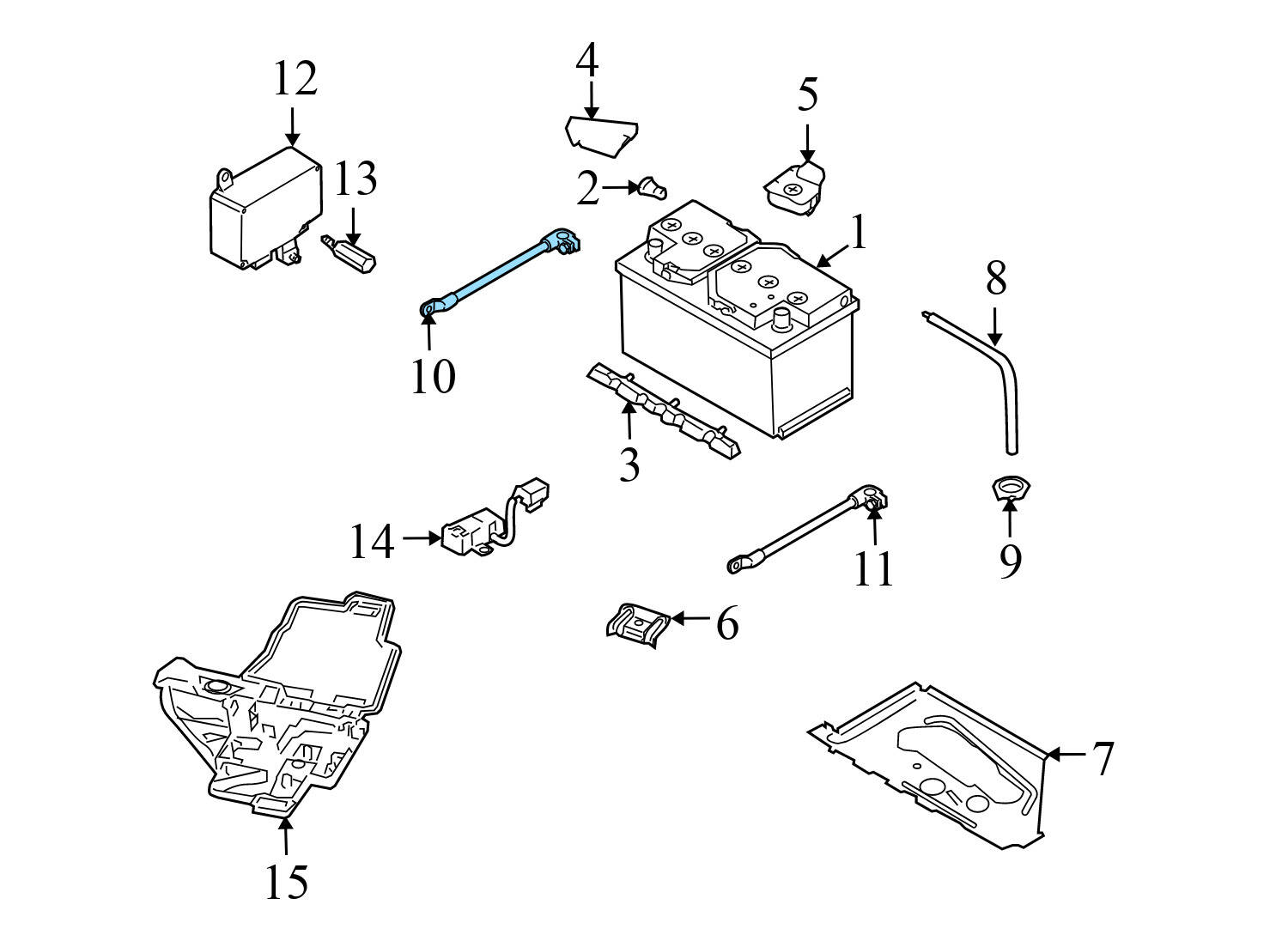 NEGATIVE BATTERY GROUND CABLE