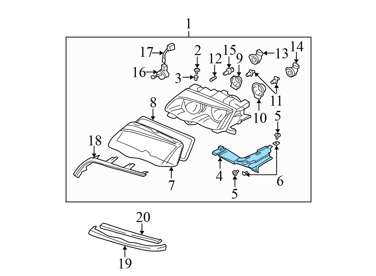 HEADLIGHT MOUNT / BRACKET