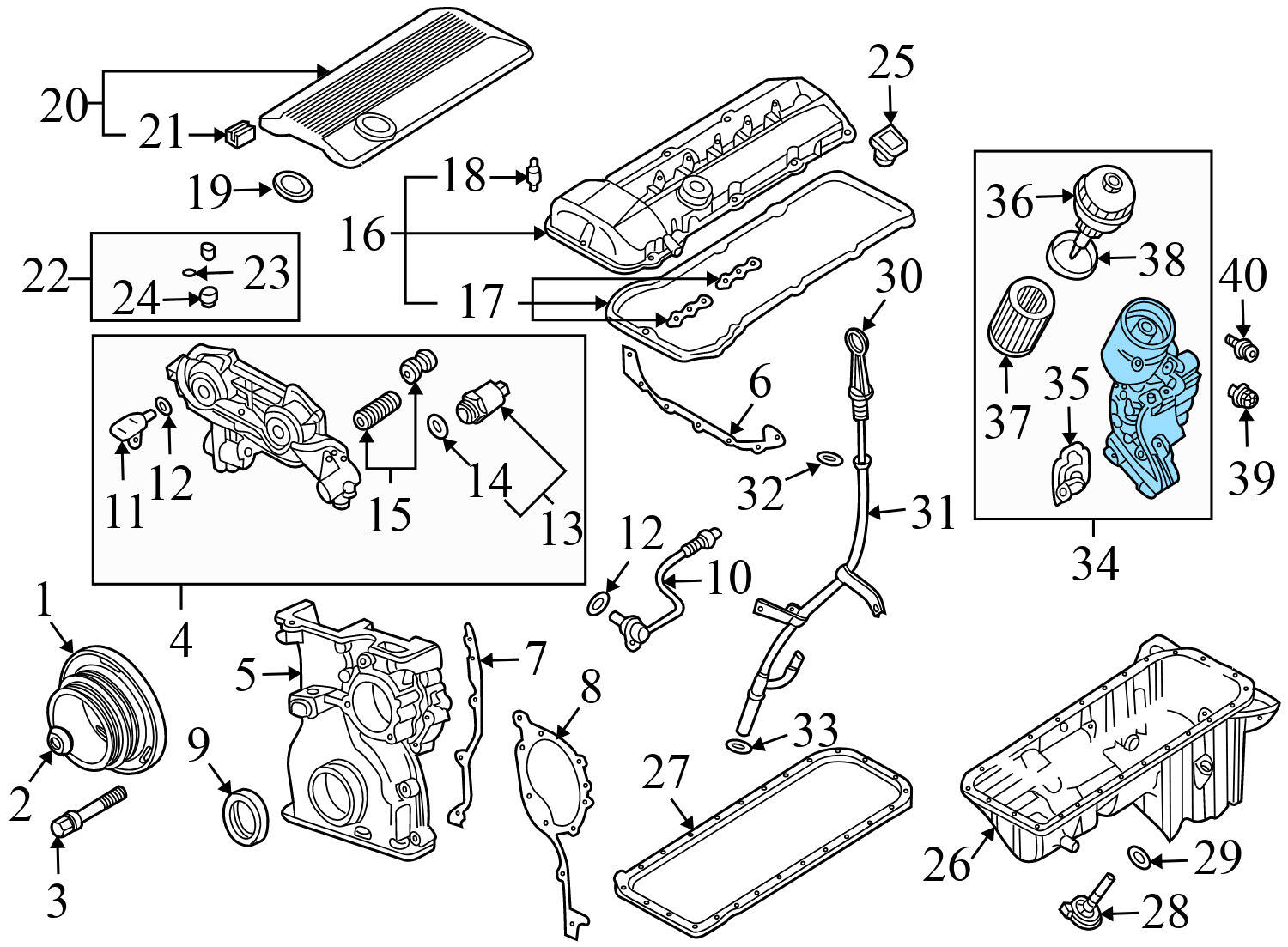 ENGINE OIL FILTER HOUSING