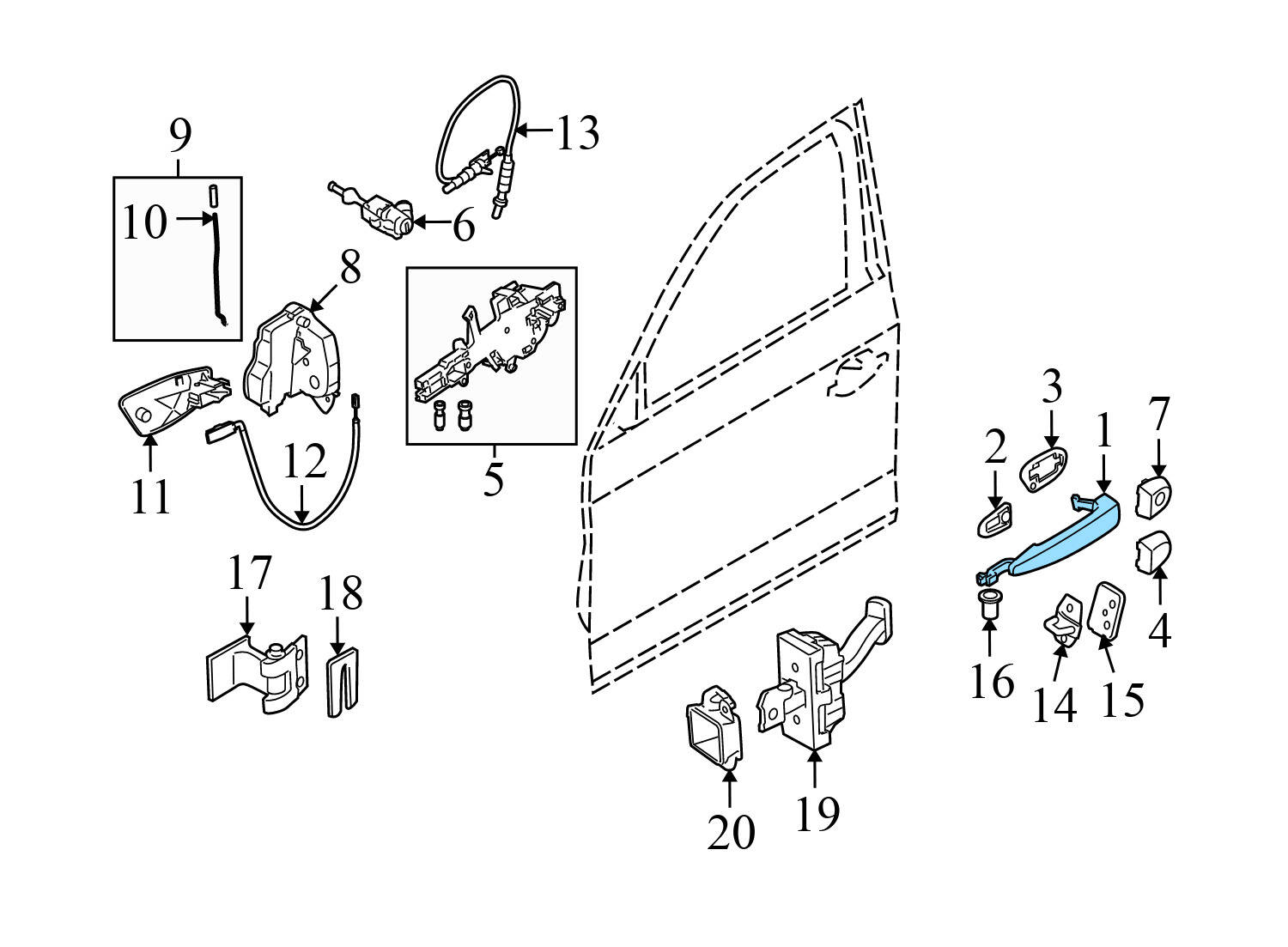 EXTERIOR DOOR HANDLE