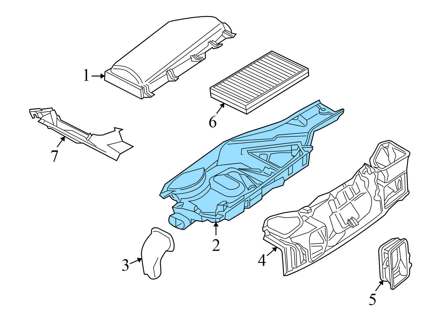 CABIN FILTER HOUSING