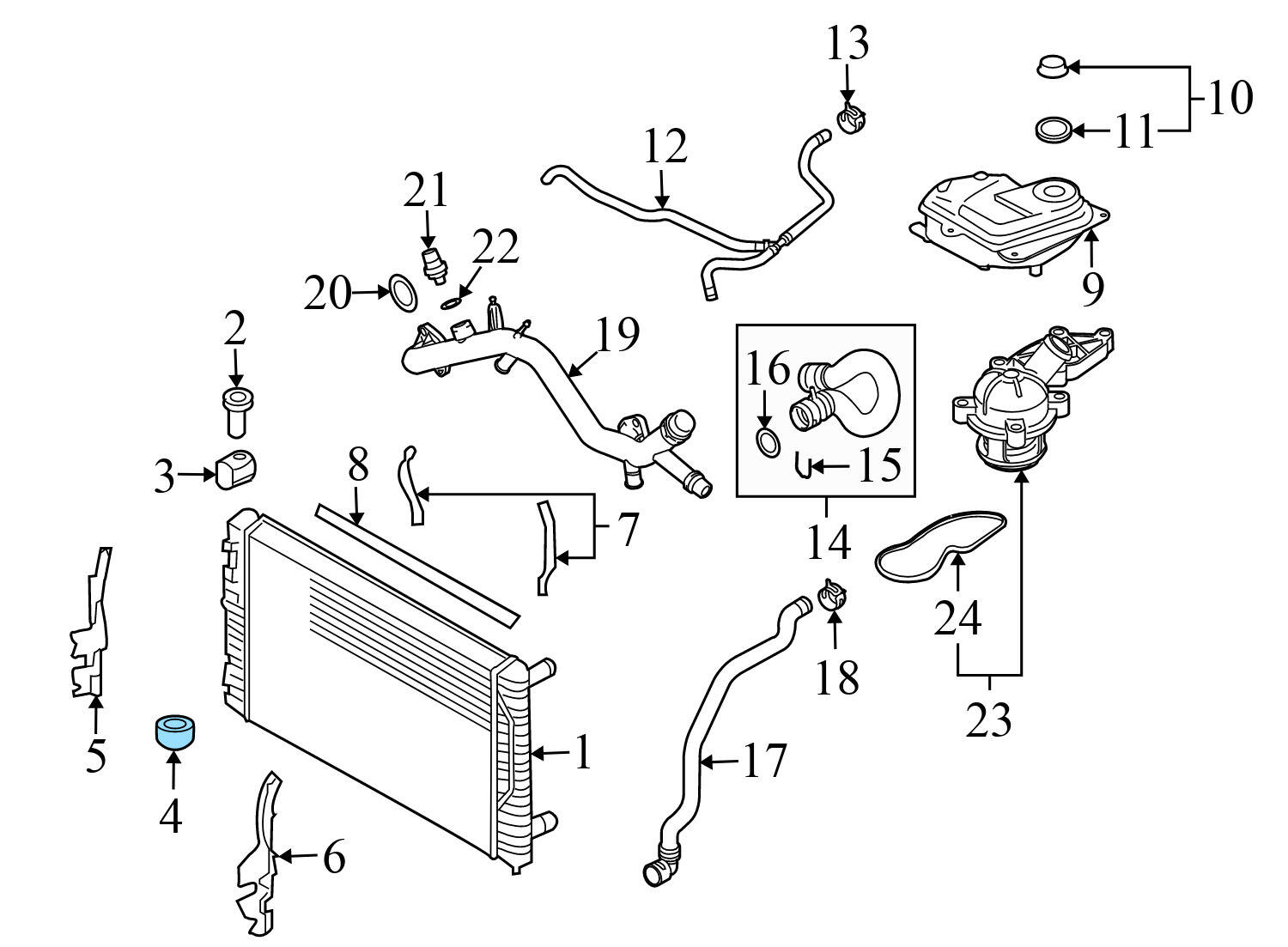 LOWER RADIATOR RUBBER MOUNT