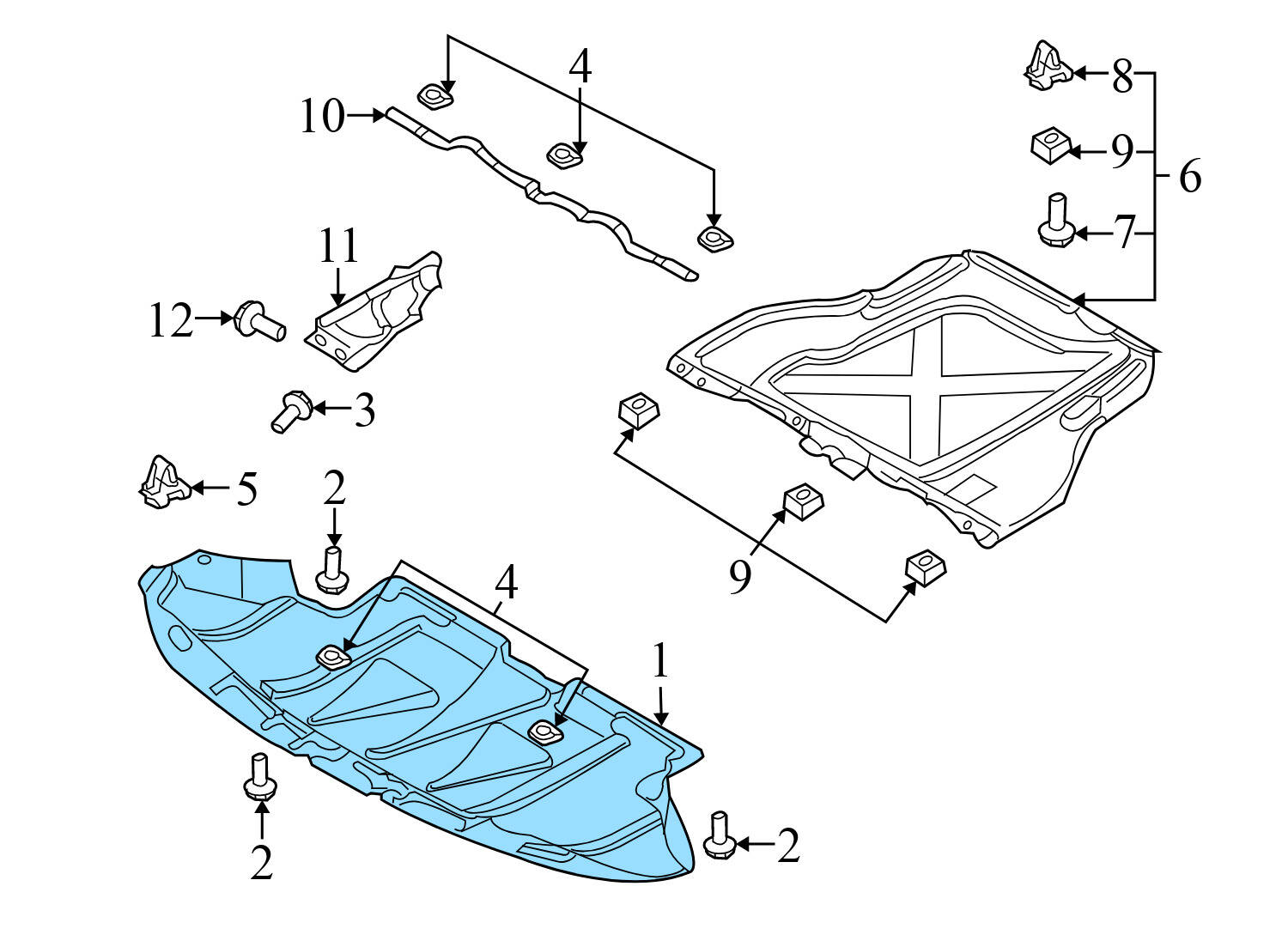 BELLY PAN / SKID PLATE / SOUND BAFFLE