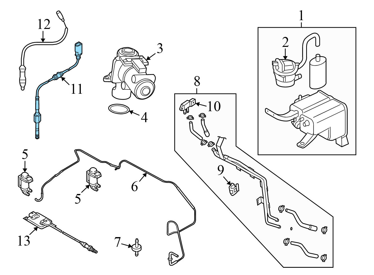 TDI EGT / EXHAUST TEMPERATURE SENSOR