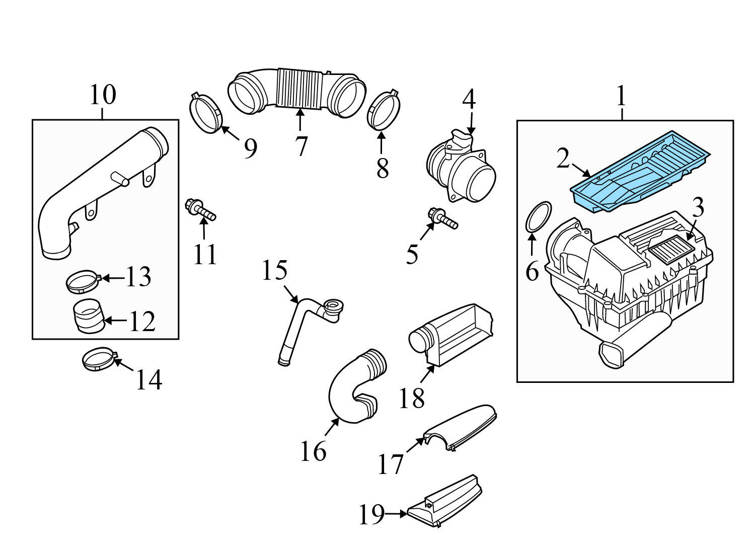 ENGINE AIR FILTER BOX INSERT / GRILLE