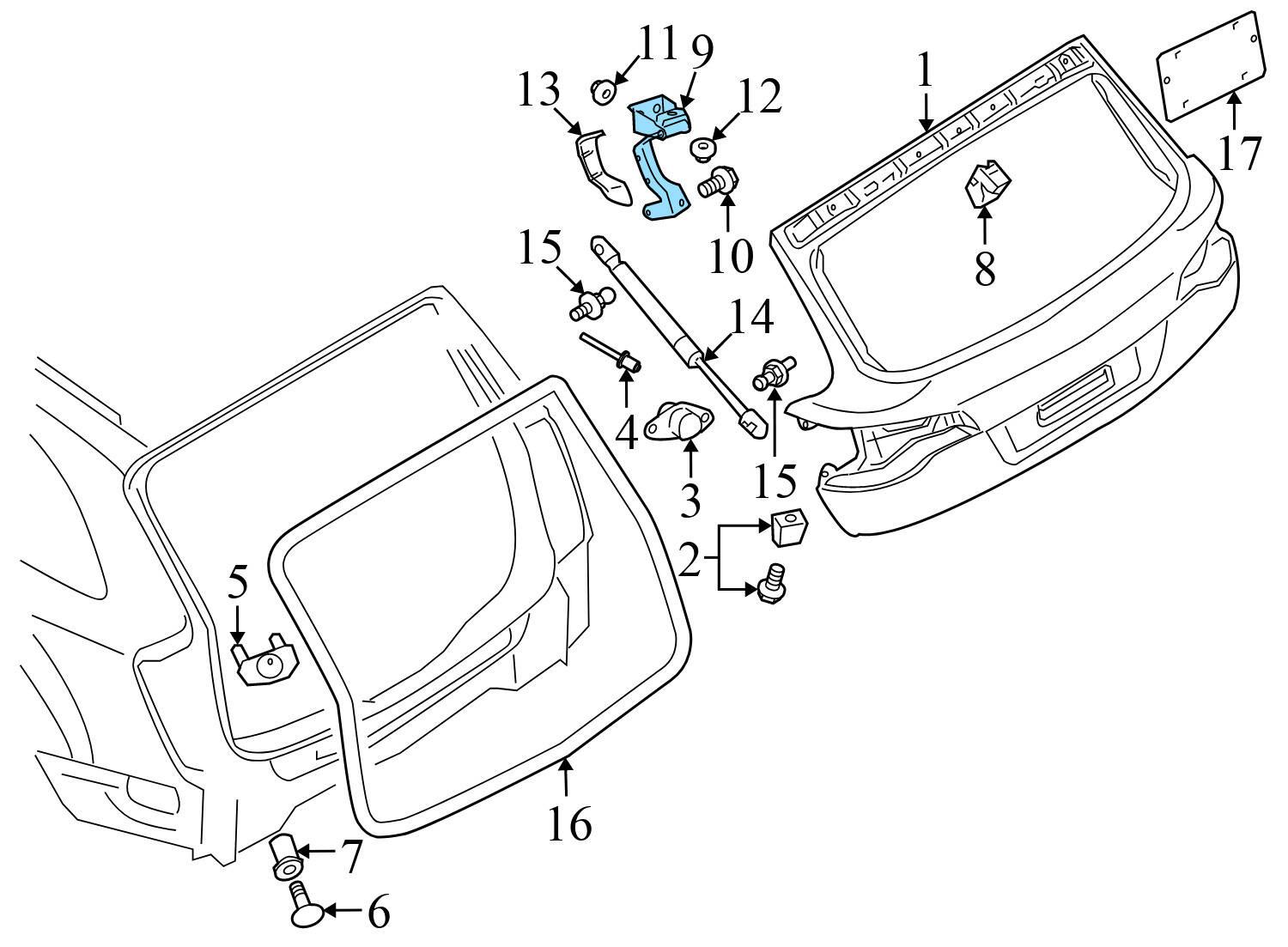 OUTER DOOR SEAL / WEATHER STRIPPING