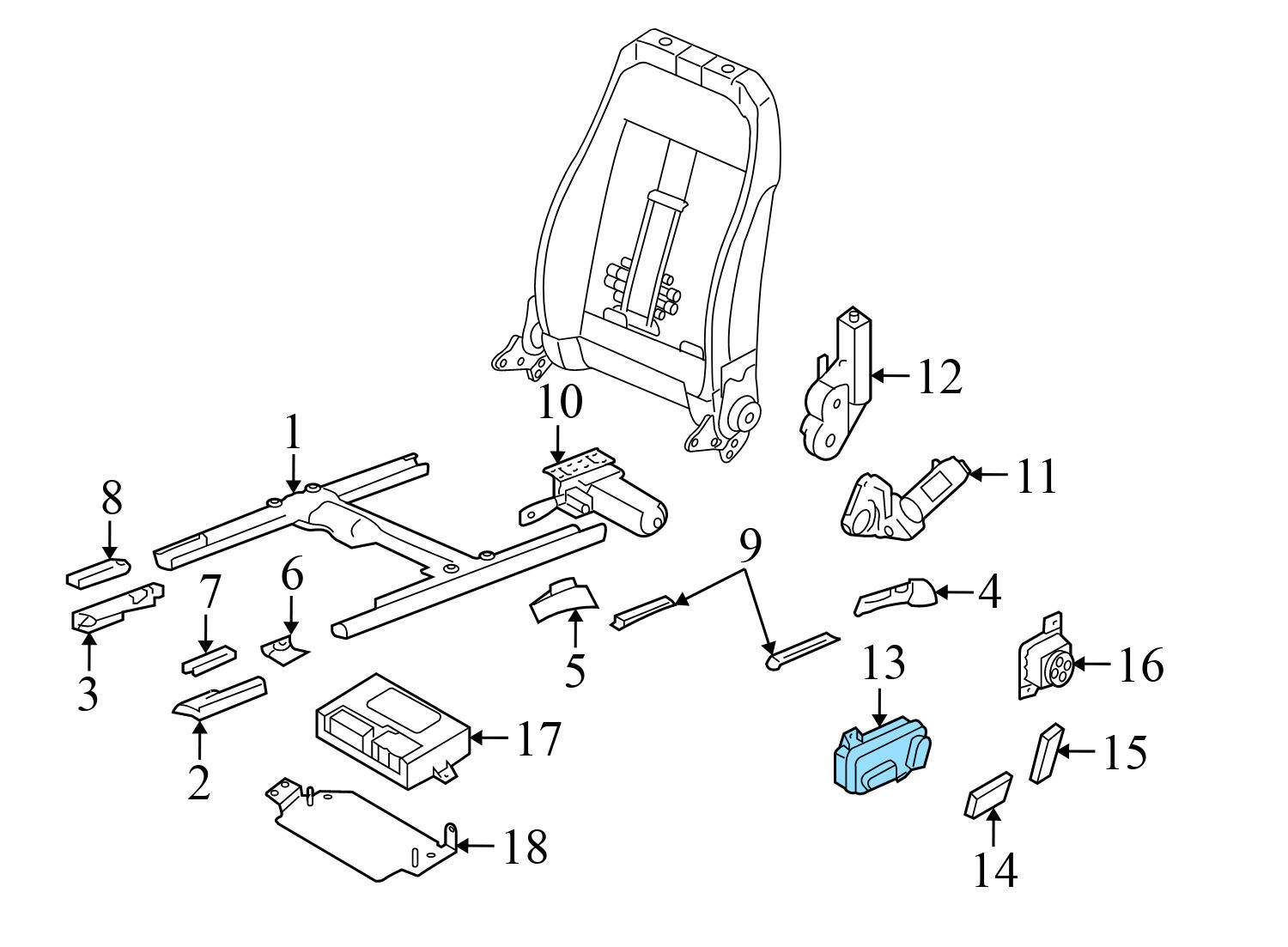 SEAT ADJUSTMENT CONTROL SWITCH