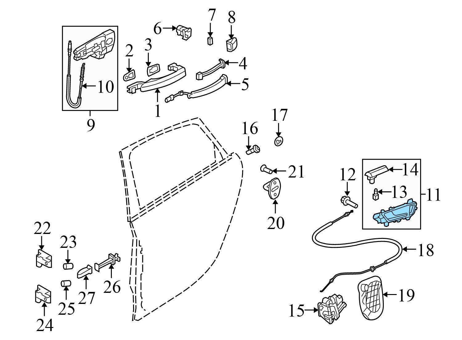 INTERIOR DOOR HANDLE