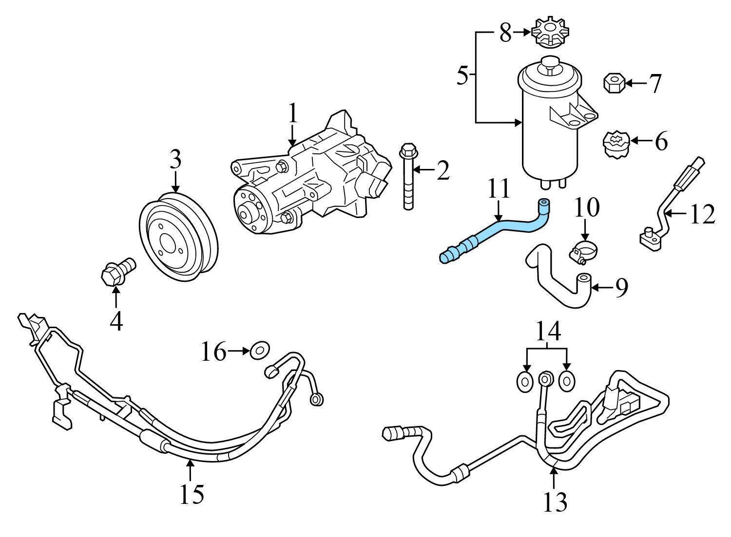 RADIATOR COOLANT HOSE / LINE (RETURN)