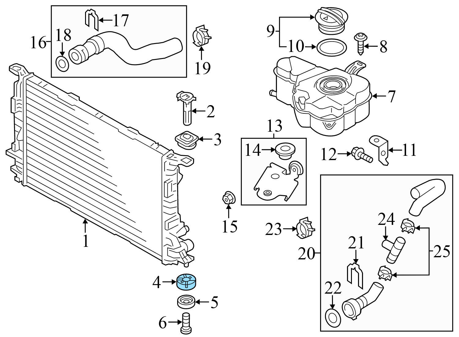 RADIATOR RUBBER MOUNT / ISOLATOR