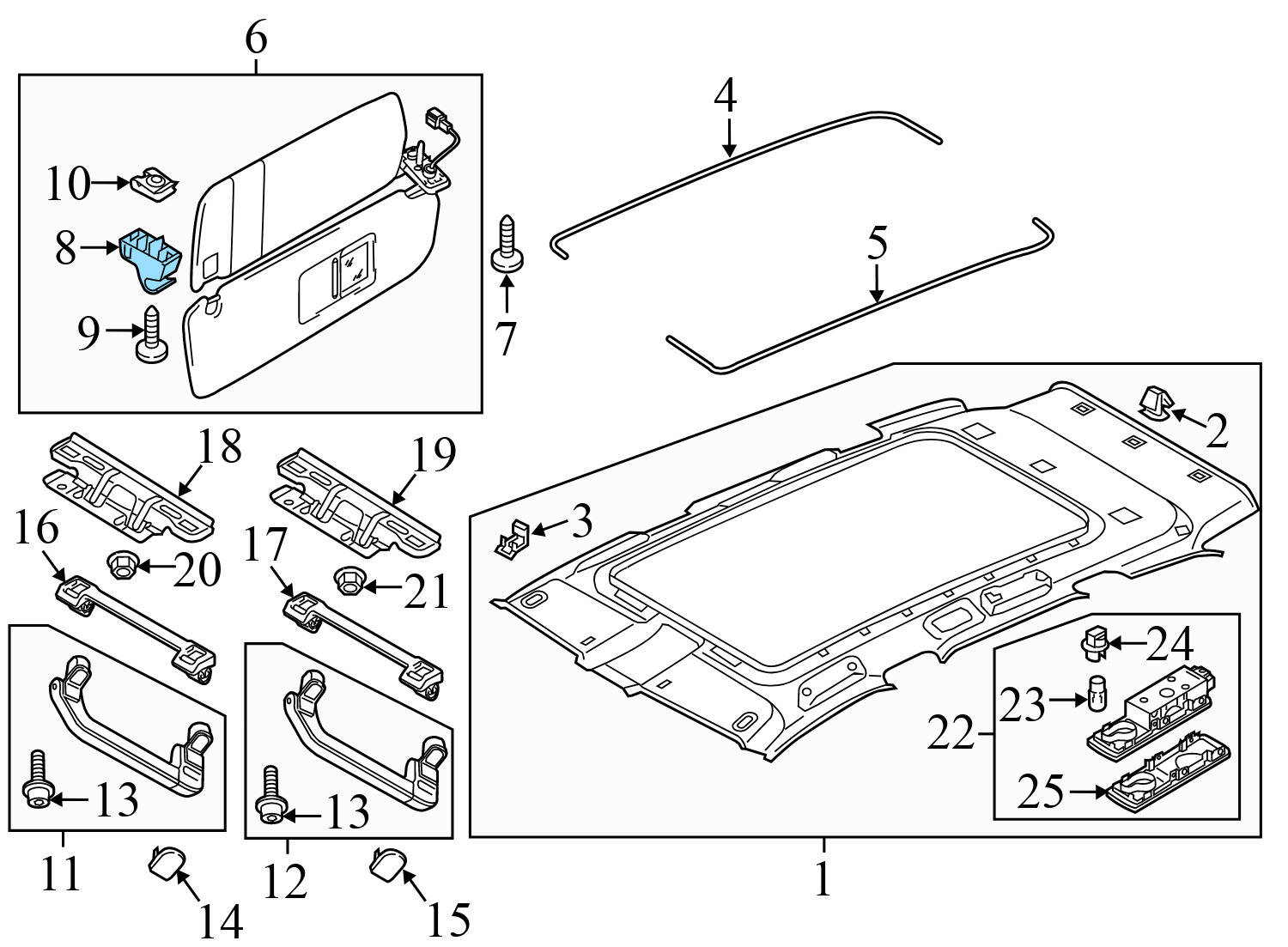 SUN VISOR CLIP / BRACKET