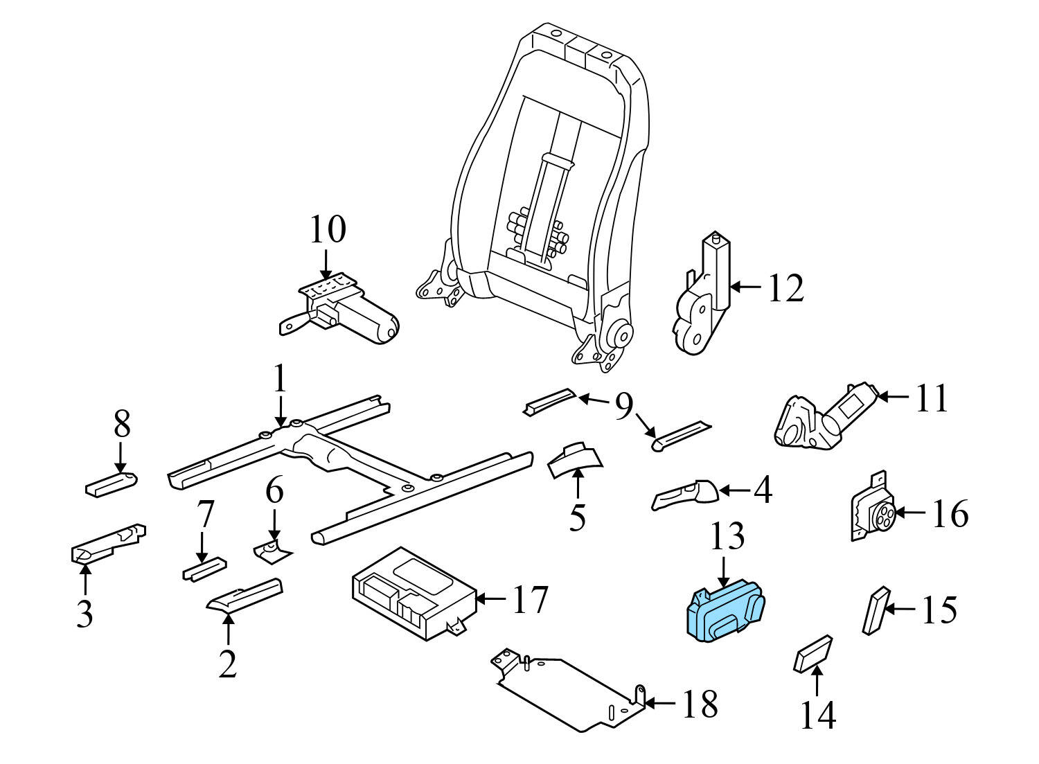 SEAT ADJUSTMENT CONTROL SWITCH