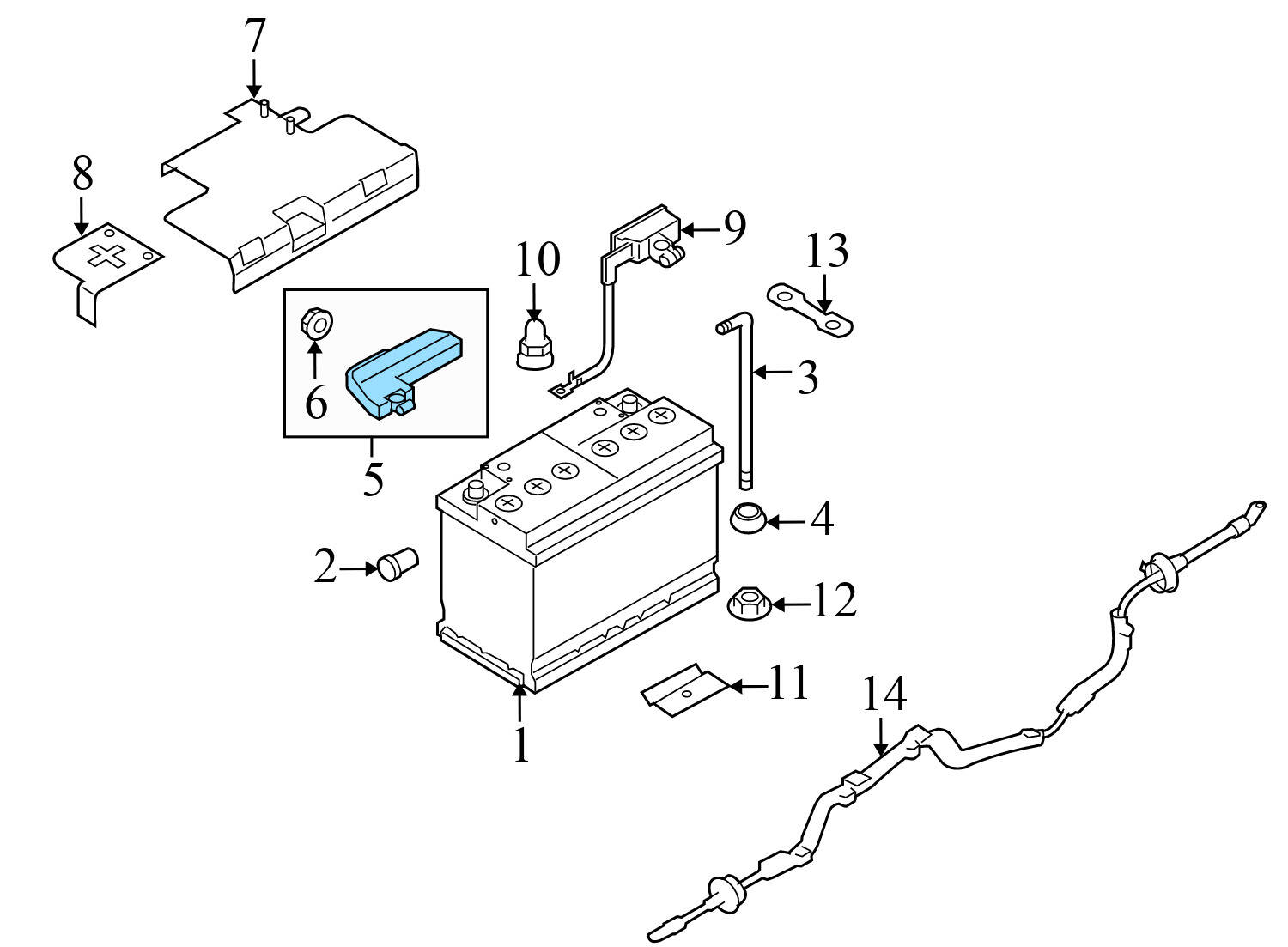 POSITIVE BATTERY CONNECTOR