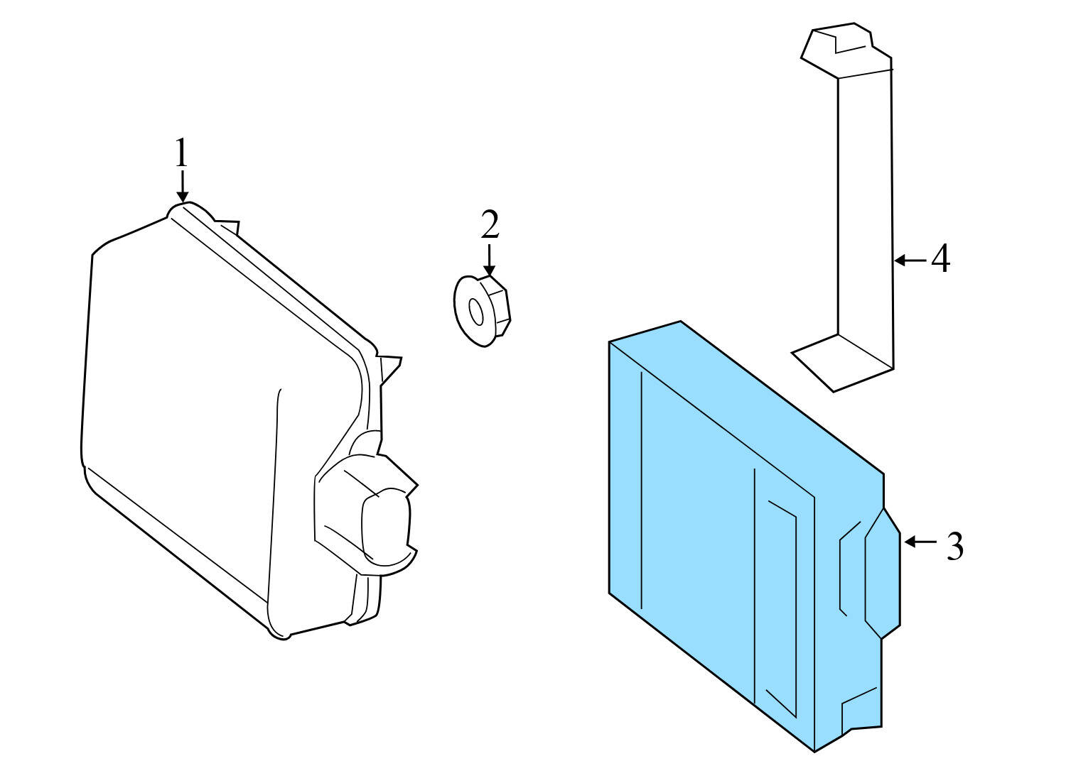 DISTANCE / DISTRONIC RADAR SENSOR MODULE