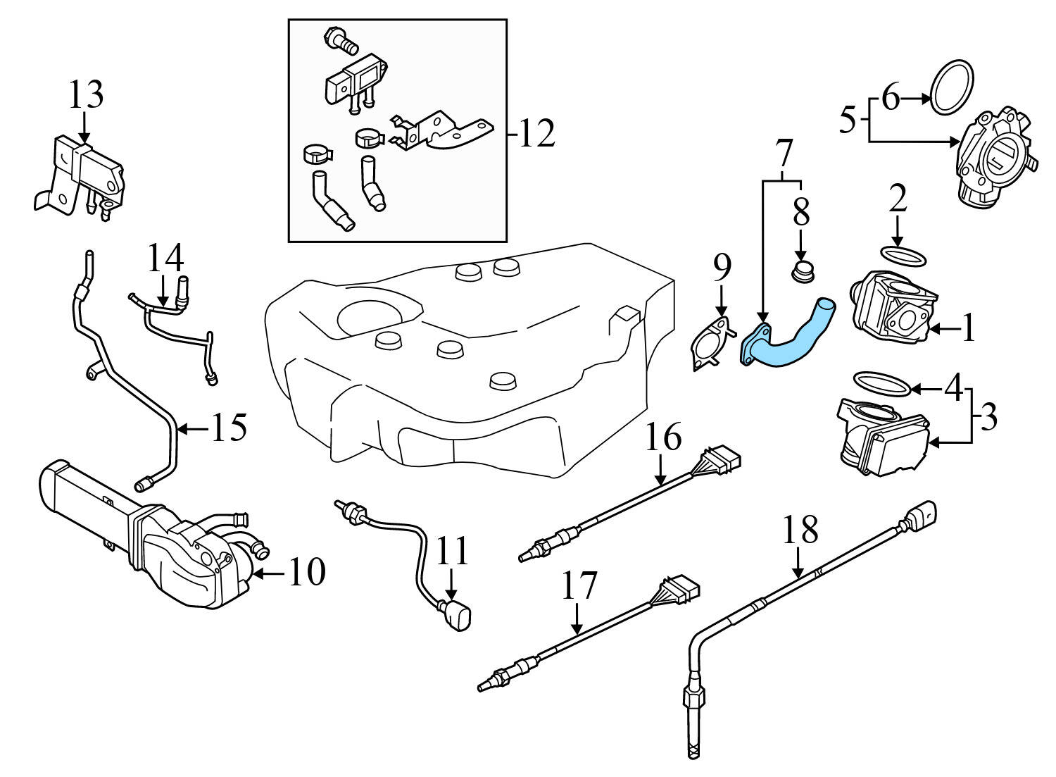 EGR COOLER PIPE / TUBE