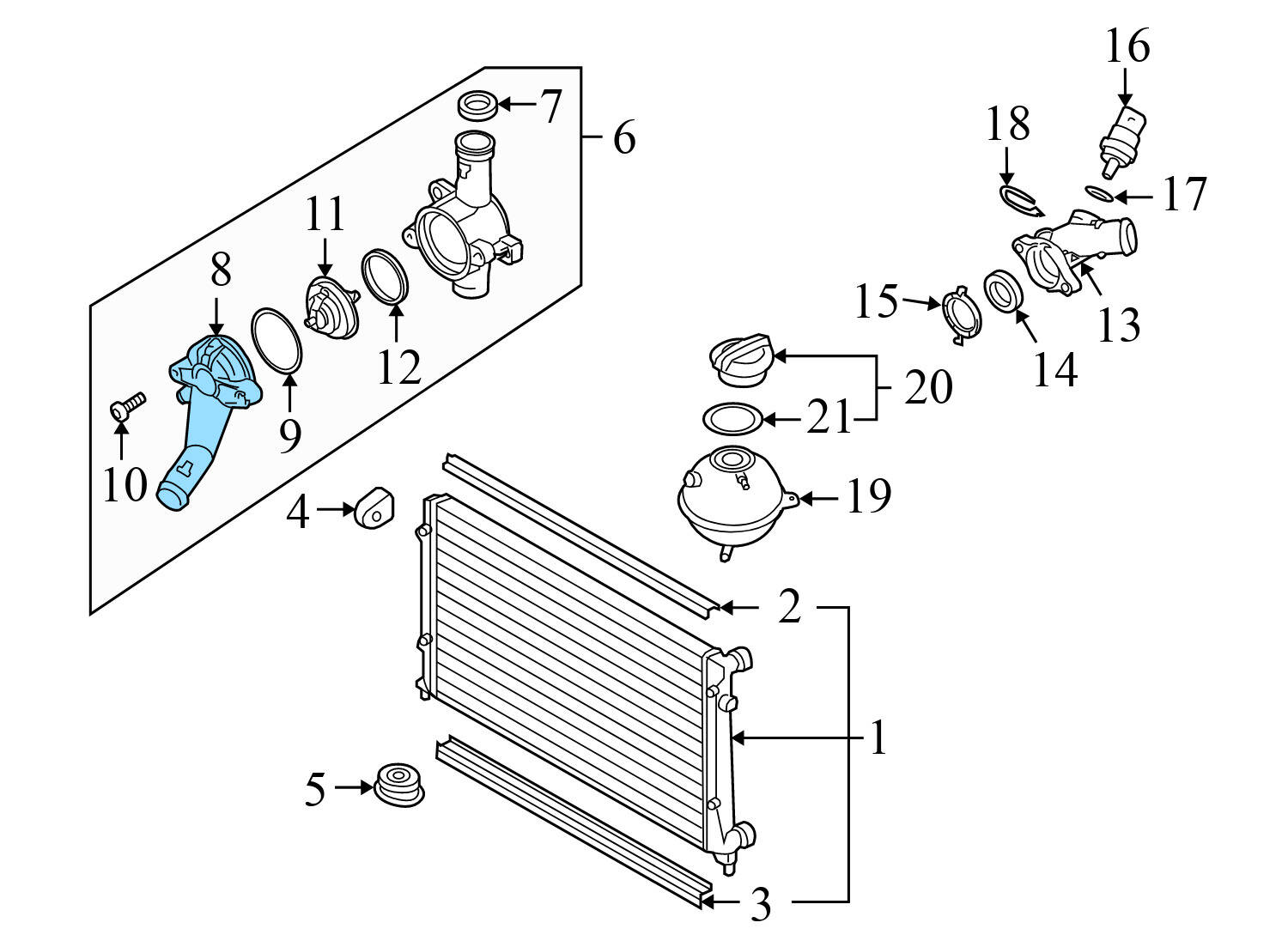 THERMOSTAT HOUSING / COVER