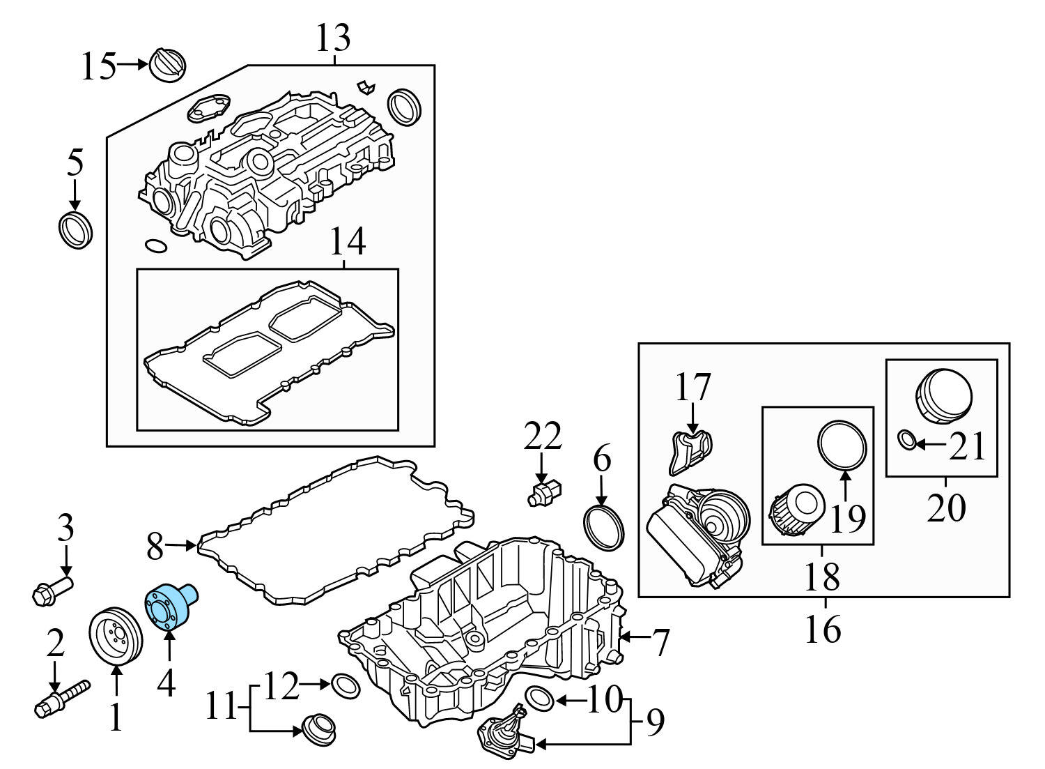 CRANKSHAFT / CRANK PULLEY HUB