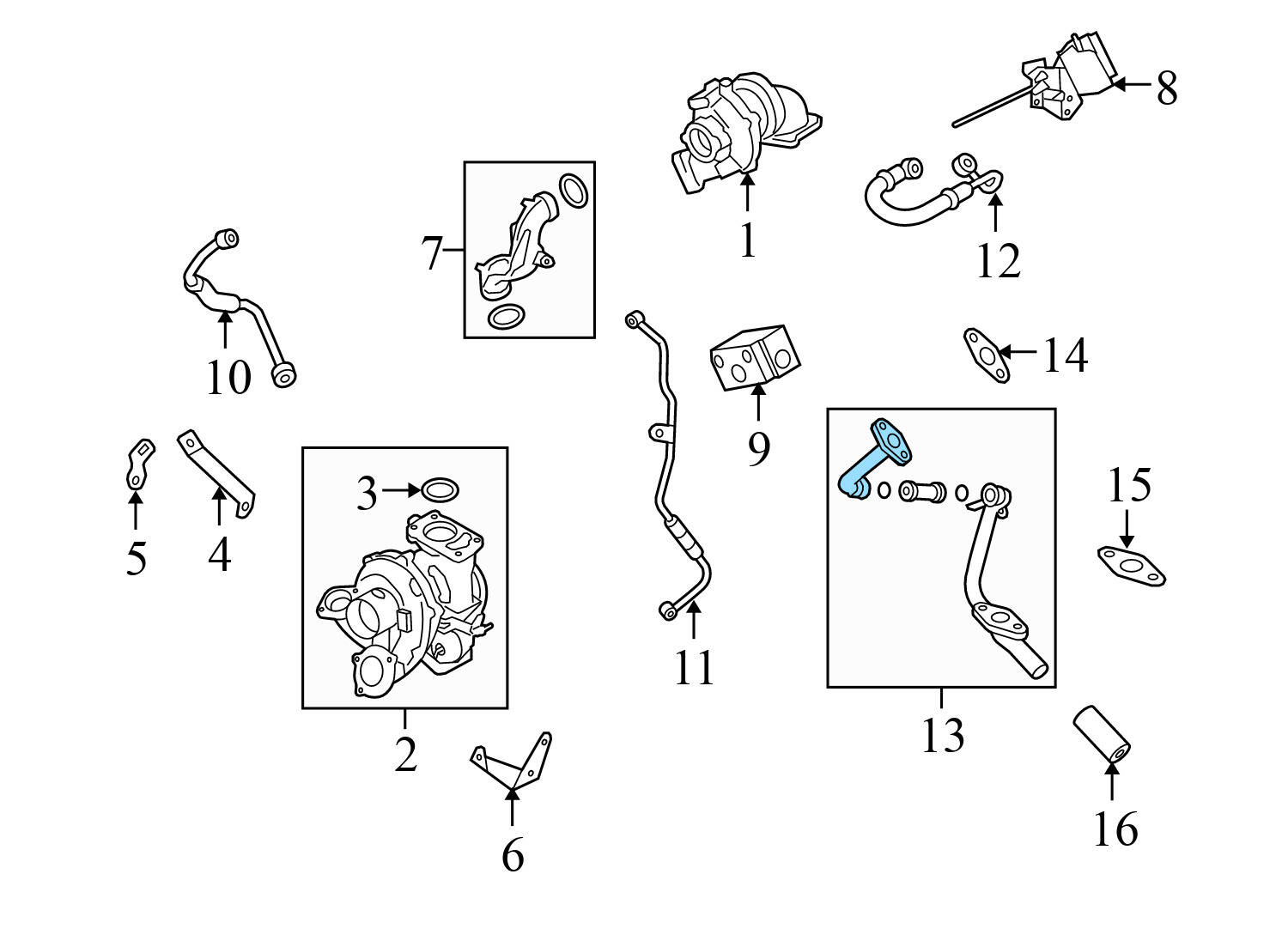 TURBO OIL LINE / PIPE (RETURN)