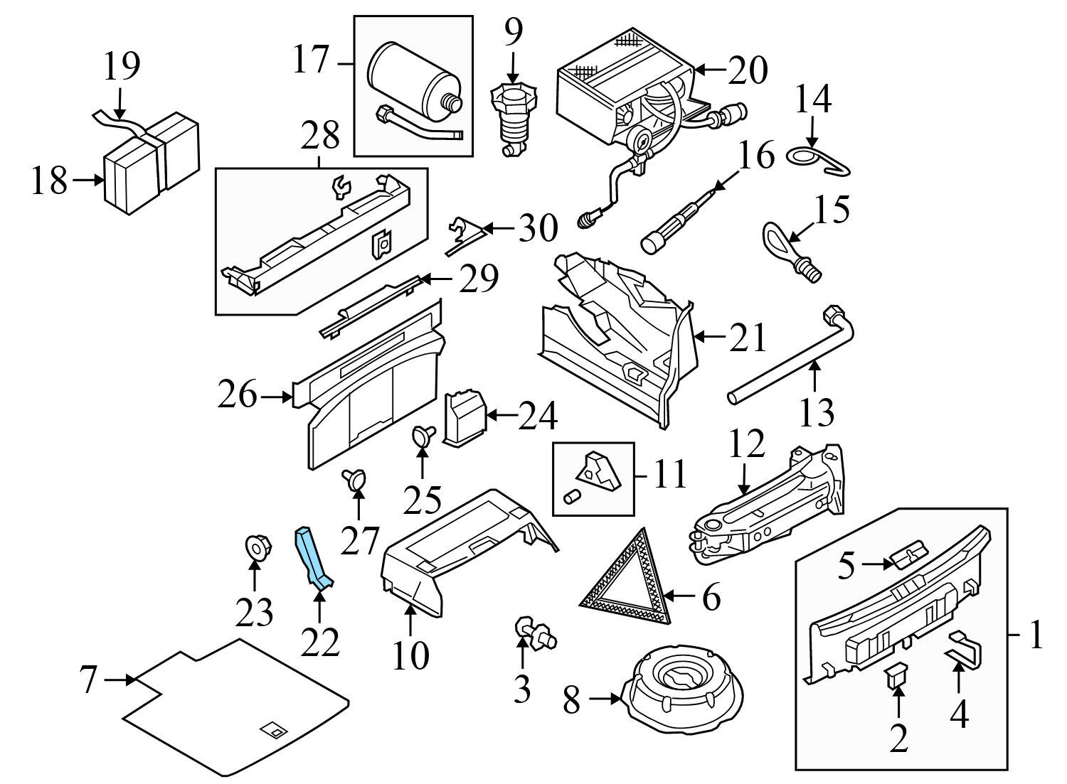 TRUNK HINGE TRIM / COVER