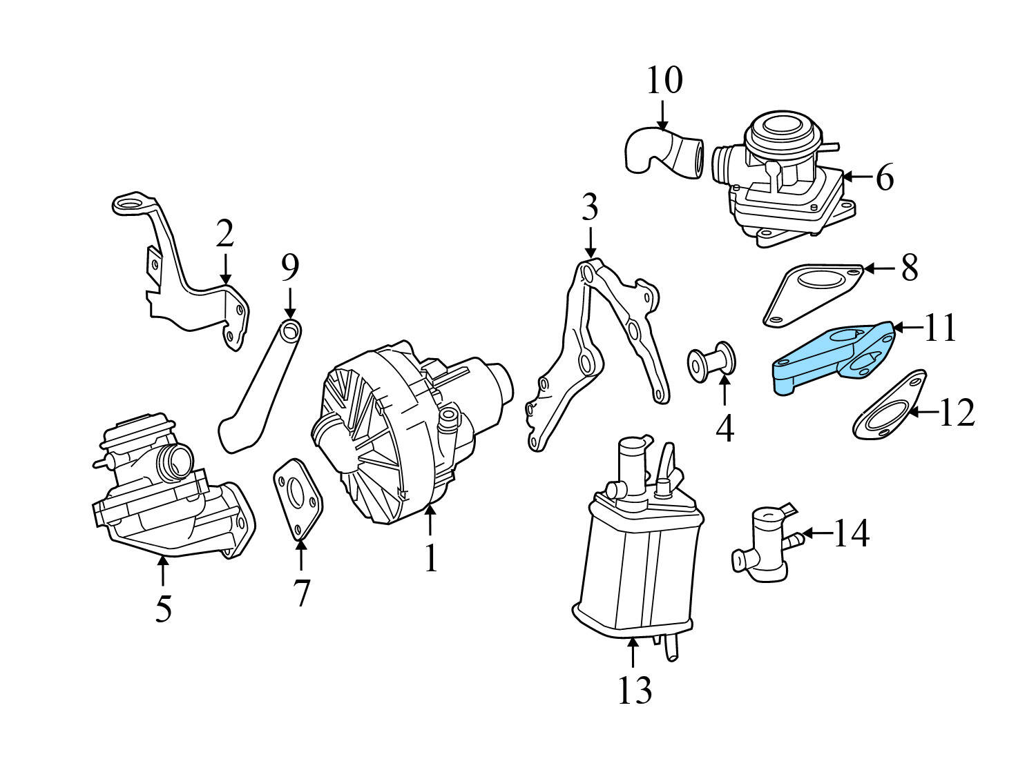 EGR VALVE MOUNT BRACKET