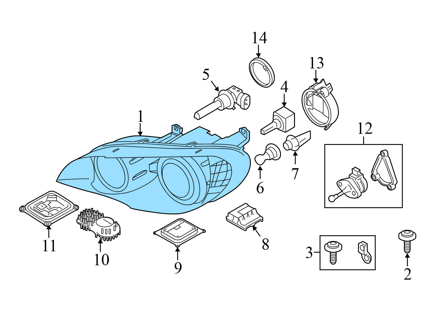 ADAPTIVE HID XENON HEADLIGHT / HEADLAMP