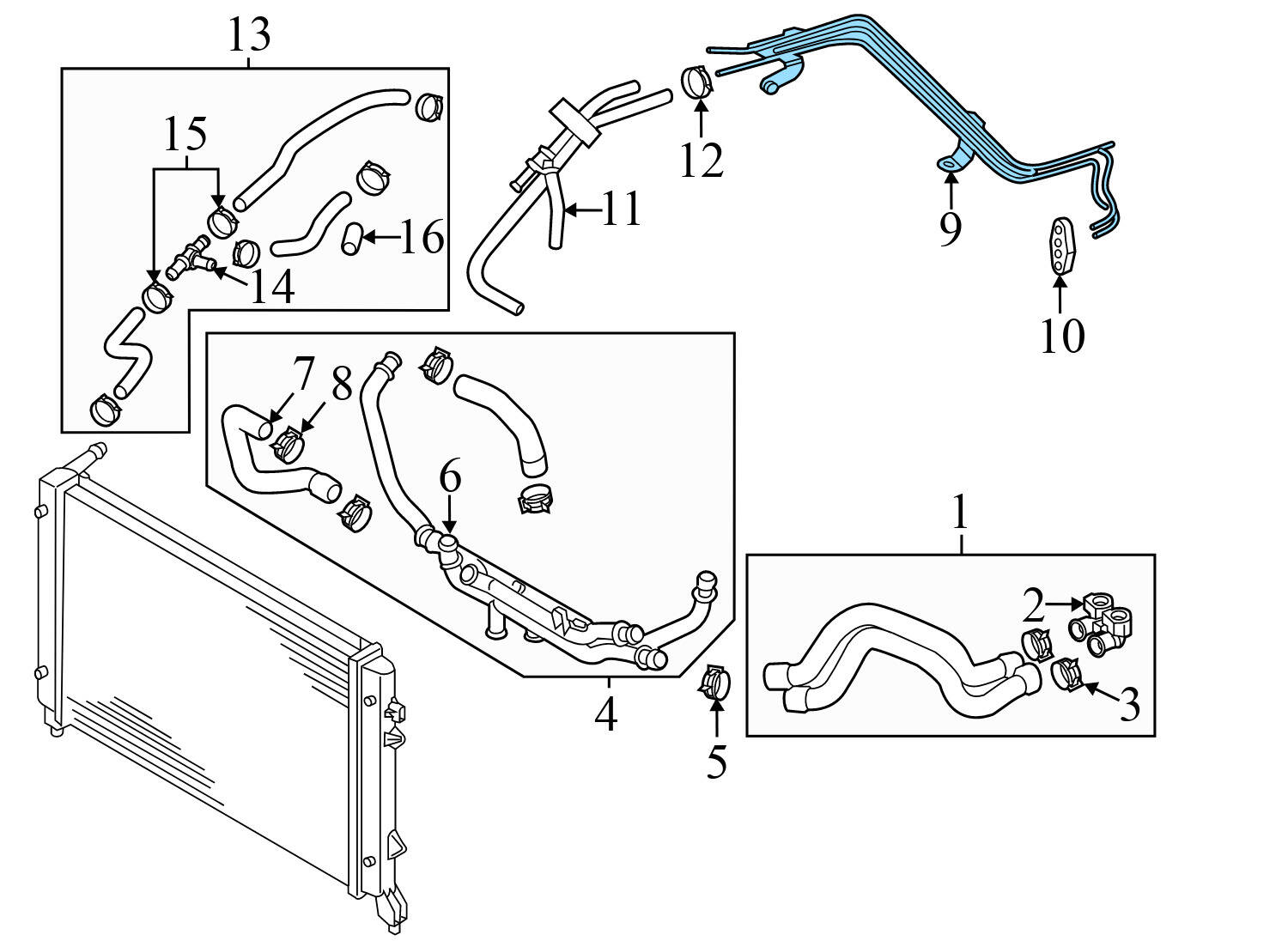 COOLANT LINE / PIPE SET